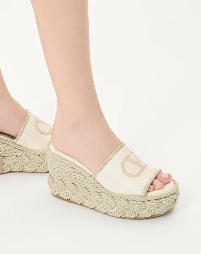 Vlogo Torchon Wedge Slide In Nappa 100Mm Vlogo Torchon Wedge Slide In Nappa 100Mm