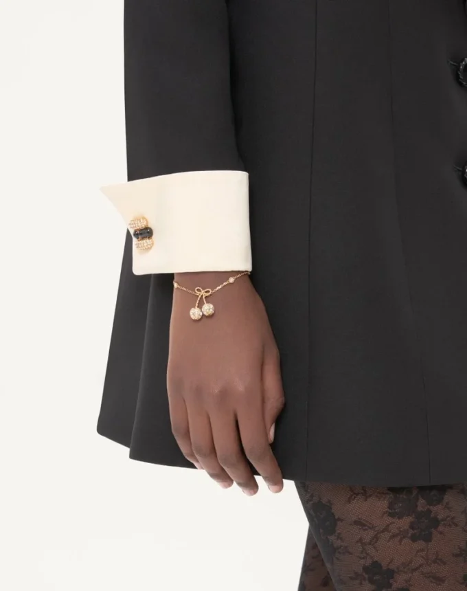Βραχιόλι Cherryfic από μέταλλο και κρύσταλλα Swarovski® Βραχιόλι Cherryfic από μέταλλο και κρύσταλλα Swarovski®