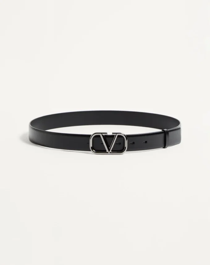 Ζώνη VLogo Signature από δέρμα μοσχαριού 30 mm
