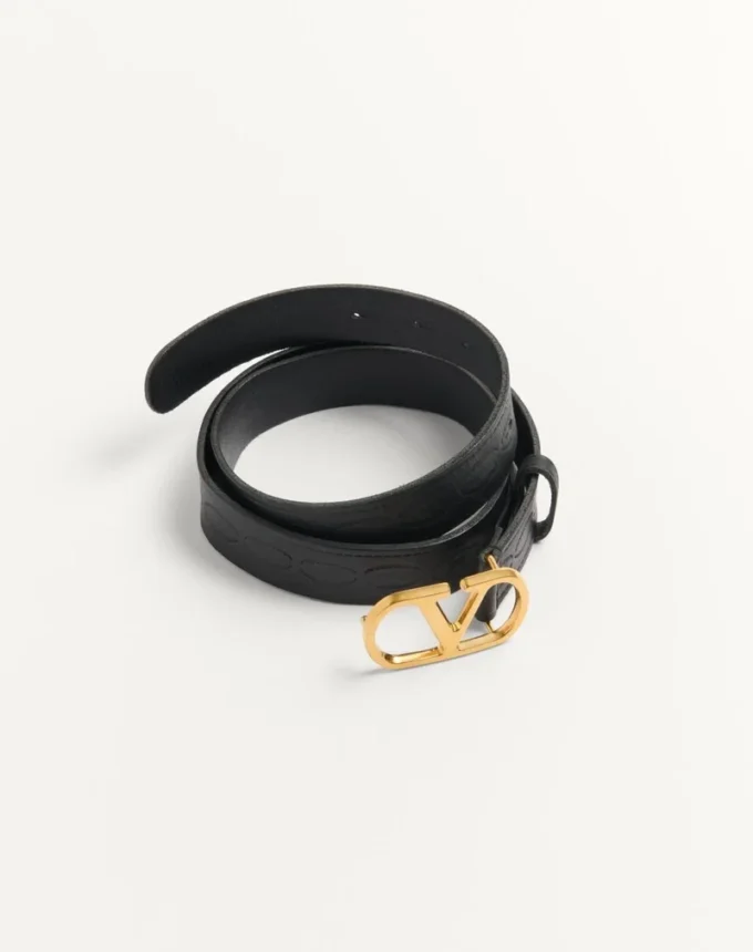 Ζώνη VLogo Signature από δέρμα μοσχαριού 30 mm Ζώνη VLogo Signature από δέρμα μοσχαριού 30 mm