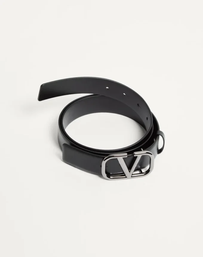 Ζώνη VLogo Signature από δέρμα μοσχαριού 30 mm