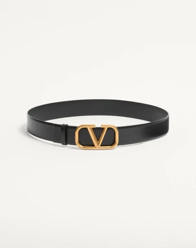 Ζώνη Vlogo Signature από δέρμα μοσχαριού 40 mm