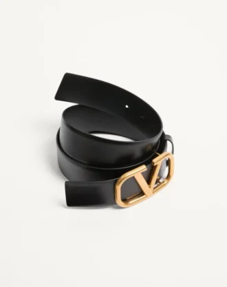 Ζώνη Vlogo Signature από δέρμα μοσχαριού 40 mm
