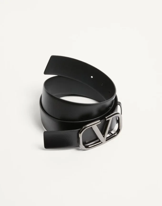 Ζώνη Vlogo Signature από δέρμα μοσχαριού 40 mm