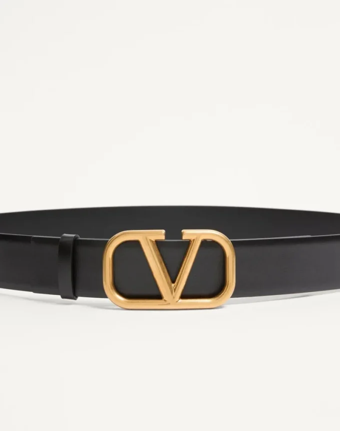 Ζώνη Vlogo Signature από δέρμα μοσχαριού 40 mm