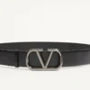 Ζώνη Vlogo Signature από δέρμα μοσχαριού 40 mm