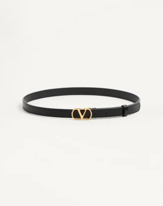 Ζώνη Vlogo Signature από γυαλιστερό δέρμα μοσχαριού 20 mm