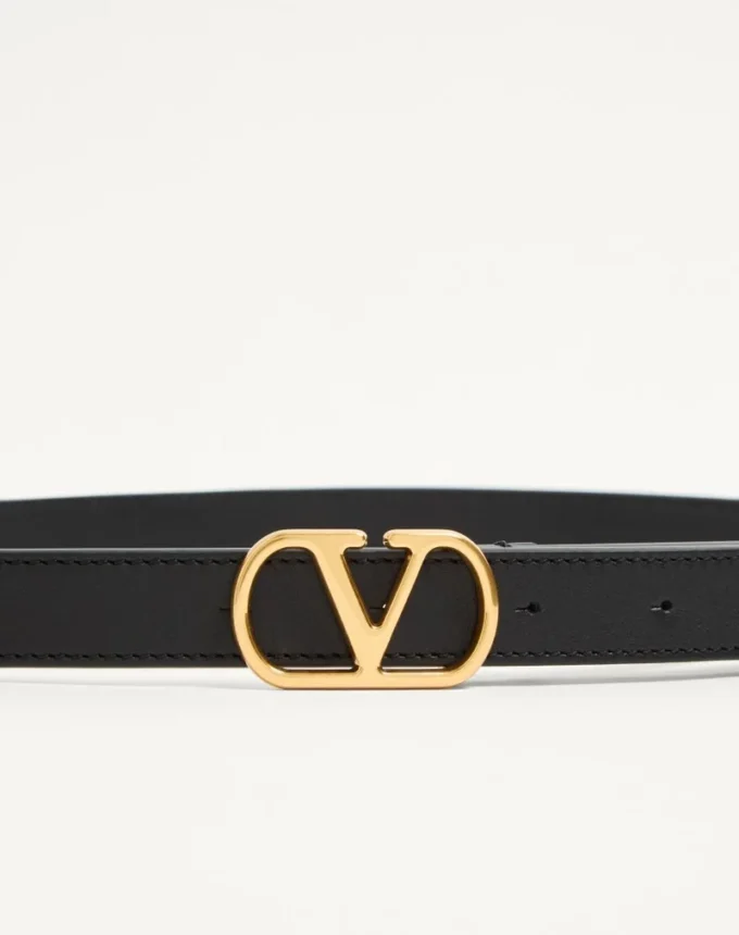Ζώνη Vlogo Signature από γυαλιστερό δέρμα μοσχαριού 20 mm Ζώνη Vlogo Signature από γυαλιστερό δέρμα μοσχαριού 20 mm