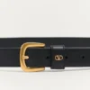 Ζώνη Vlogo Signature από γυαλιστερό δέρμα μοσχαριού 25 mm Ζώνη Vlogo Signature από γυαλιστερό δέρμα μοσχαριού 25 mm