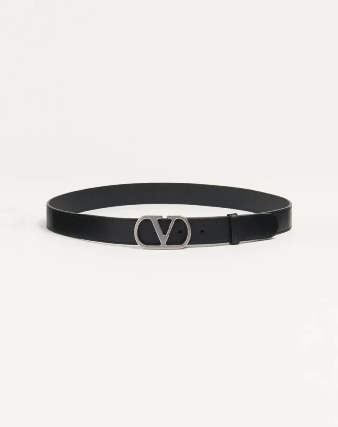 Ζώνη Vlogo Signature από γυαλιστερό δέρμα μοσχαριού 30 mm Ζώνη Vlogo Signature από γυαλιστερό δέρμα μοσχαριού 30 mm