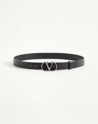 Ζώνη VLogo Signature από γυαλιστερό δέρμα μοσχαριού 30 mm