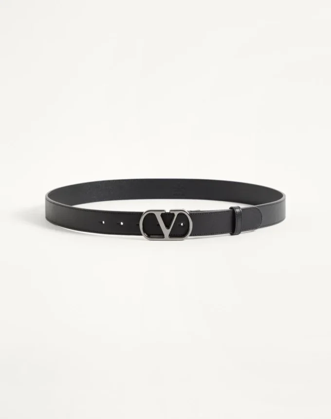 Ζώνη VLogo Signature από γυαλιστερό δέρμα μοσχαριού 30 mm Ζώνη VLogo Signature από γυαλιστερό δέρμα μοσχαριού 30 mm