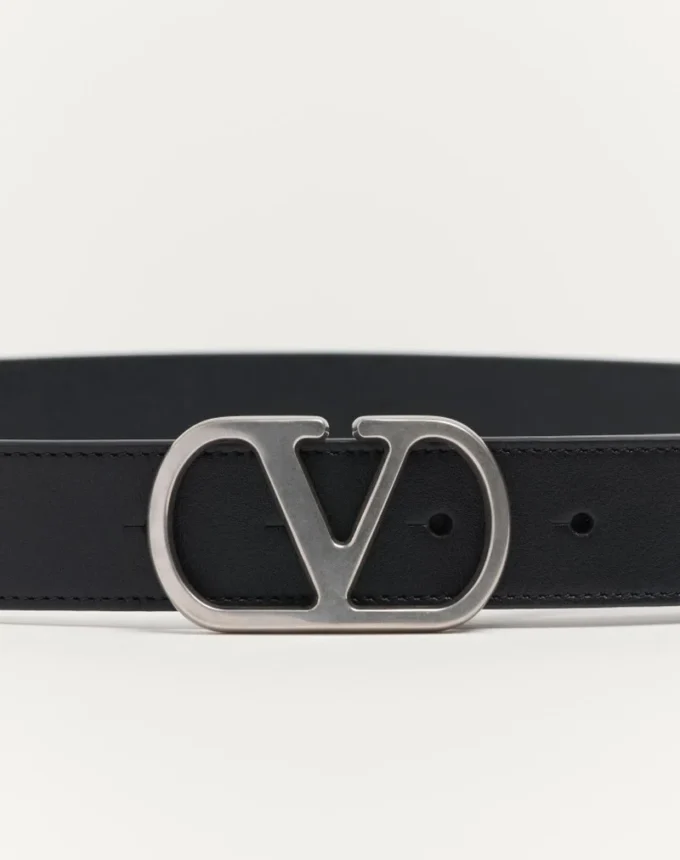 Ζώνη Vlogo Signature από γυαλιστερό δέρμα μοσχαριού 30 mm Ζώνη Vlogo Signature από γυαλιστερό δέρμα μοσχαριού 30 mm