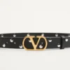 Ζώνη VLogo Signature από γυαλιστερό δέρμα μοσχαριού 30 mm Ζώνη VLogo Signature από γυαλιστερό δέρμα μοσχαριού 30 mm