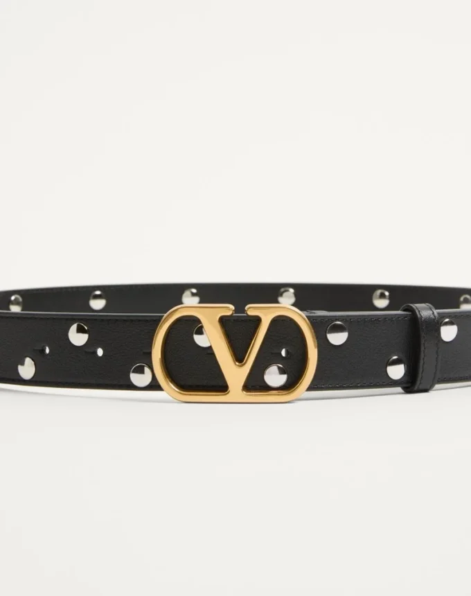 Ζώνη VLogo Signature από γυαλιστερό δέρμα μοσχαριού 30 mm Ζώνη VLogo Signature από γυαλιστερό δέρμα μοσχαριού 30 mm