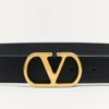 Ζώνη Vlogo Signature από γυαλιστερό δέρμα μοσχαριού 30 mm Ζώνη Vlogo Signature από γυαλιστερό δέρμα μοσχαριού 30 mm