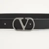 Ζώνη VLogo Signature από γυαλιστερό δέρμα μοσχαριού 30 mm Ζώνη VLogo Signature από γυαλιστερό δέρμα μοσχαριού 30 mm