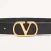 Ζώνη Vlogo Signature από γυαλιστερό δέρμα μοσχαριού 30 mm Ζώνη Vlogo Signature από γυαλιστερό δέρμα μοσχαριού 30 mm
