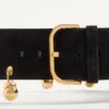 Ζώνη Vlogo Signature από σουέτ 65 mm Ζώνη Vlogo Signature από σουέτ 65 mm